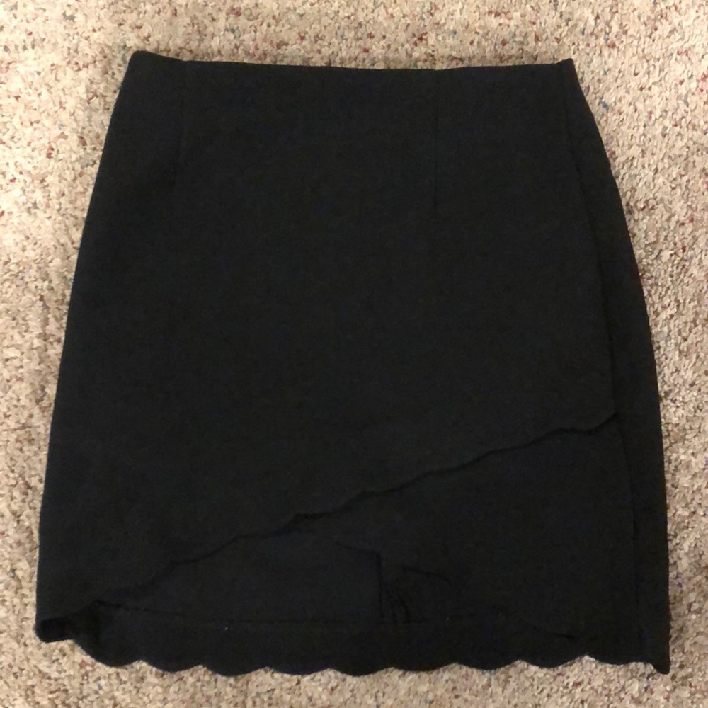 Misguided black mini skirt